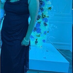 R&M Richards Black High Low Dress